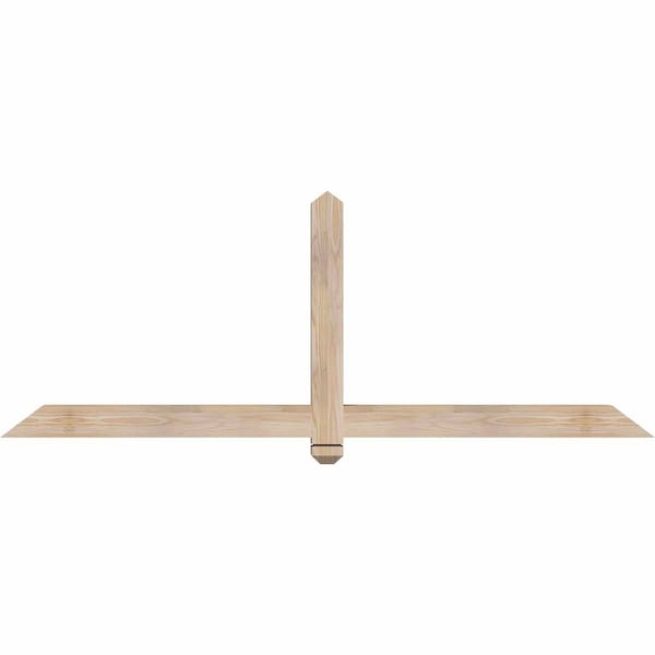Ekena Millwork Eugene Smooth Timber Gable Bracket, Douglas Fir, 72"W x 27"H x 3 1/2"D x 3 1/2"F, 9/12 Pitch GBW072X27X0404EUG00SDF - main